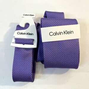 Calvin Klein Men's Lilac Polyester Neck Tie - NWT $79.50